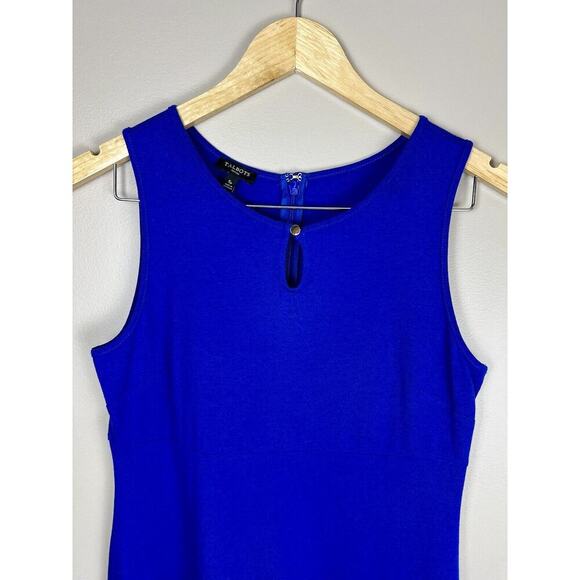 Talbots Petites Midi Dress Women’s Small Cobalt Blue Stretch - Picture 5 of 12